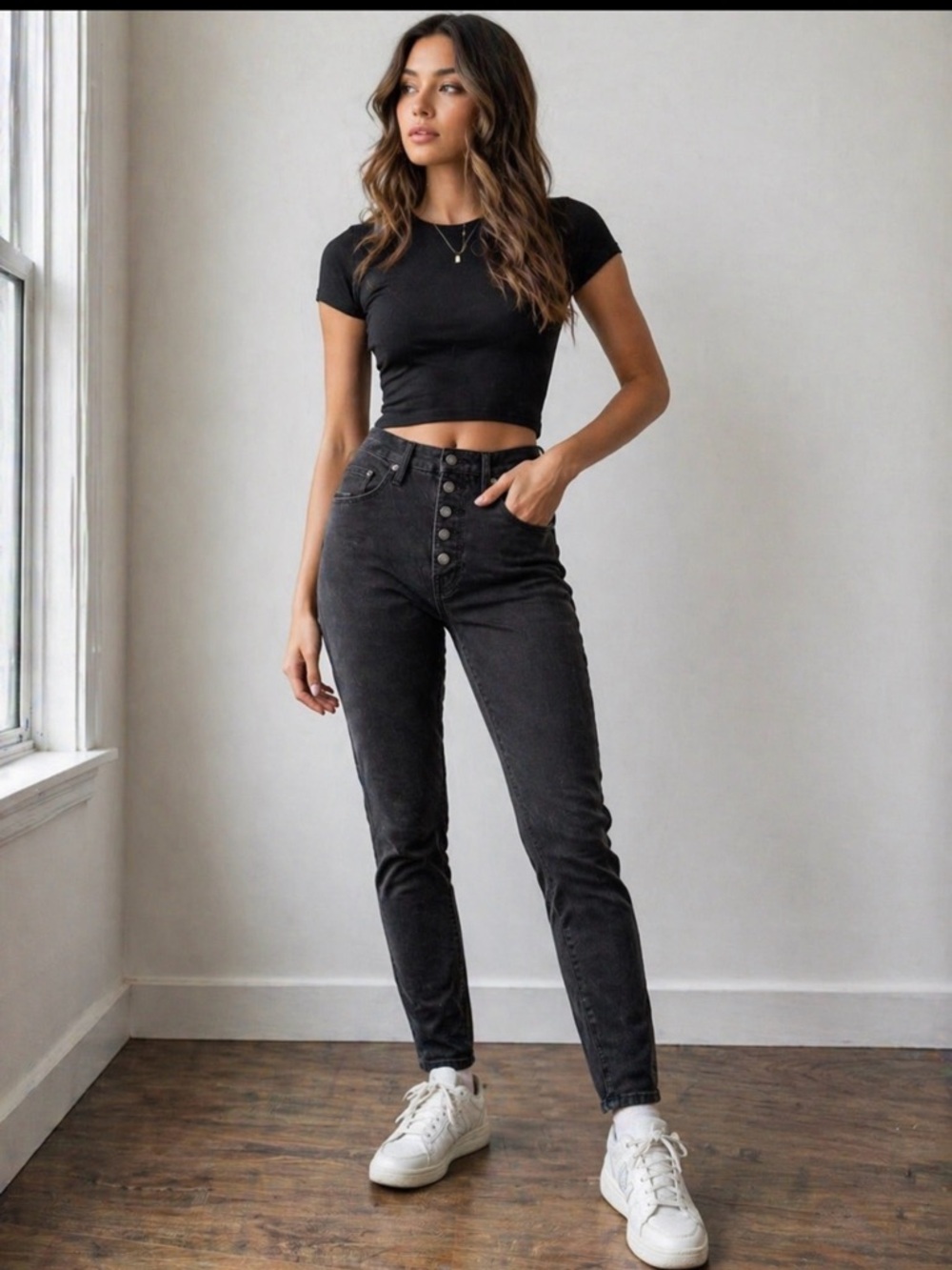 Good American Compression Skinny Jeans Black Sz 2/26 NWT Sold Out Khloe K